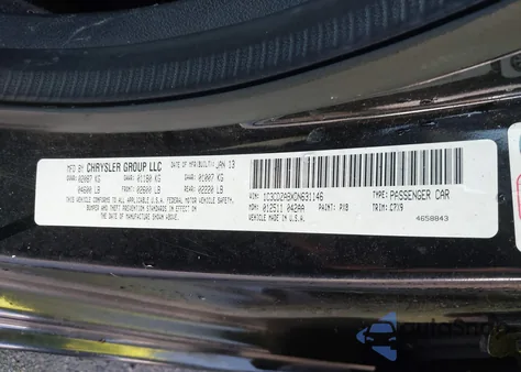 2013 Dodge Avenger Se z USA, uszkodzony, nr VIN 1C3CDZABXDN631146